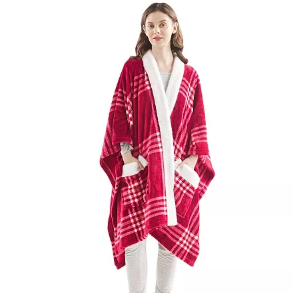Charter Club Shawl Blanket / Cozy Plush Wrap 50" x 70" Throw